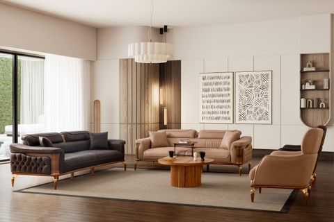 DUBAİ ÜÇLÜ KOLTUK, ANTRASİT