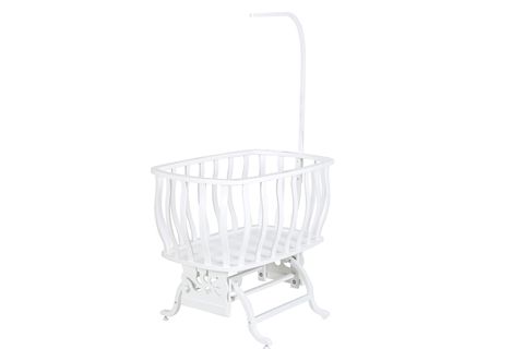 FİYONKLU YILDIZLI SALLANIR SEPET BEŞİK, GRİ, 60X90