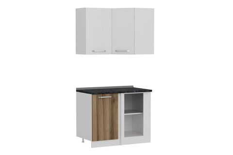 MİNAR 105CM KÖŞE MUTFAK DOLABI BEYAZ DORE K105D1