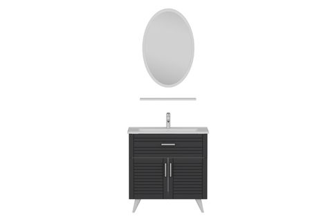 VERA BANYO DOLABI 85CM AY2K1Ç 1EA1R ETJ BEYAZ ANTRASİT