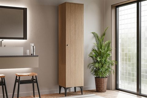 ÇETMEN COMFORT FLEX TEK KAPAKLI ÇOK AMAÇLI DOLAP CEVİZ