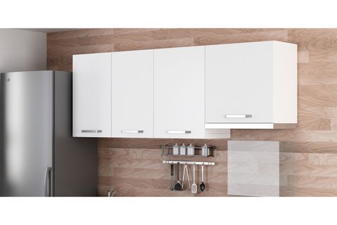 MİNAR 200 CM MUTFAK DOLABI BEYAZ 200-B4-ÜST MODÜL