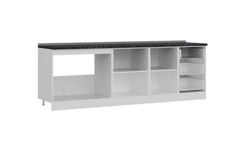 MİNAR 250 CM MUTFAK DOLABI BEYAZ DORE 250-D1-ALT MODÜL