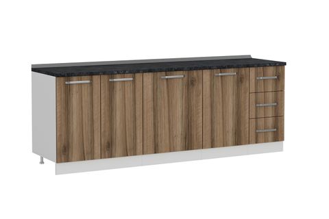 MİNAR 230 CM MUTFAK DOLABI BEYAZ DORE 230-D1-ALT MODÜL