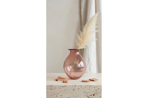 GÜLKURUSU KABARTMALI VAZO SALON KONSOL SEHPA DEKORU