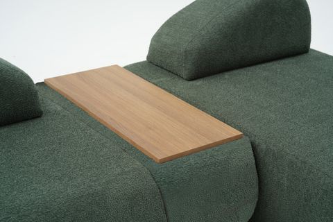 LİVA KÖŞE KOLTUK, XL SEHPALI, YEŞİL