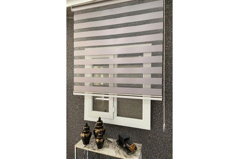 ZEBRA STOR PERDE, DÜZ, GRİ, DSG510, 170X200