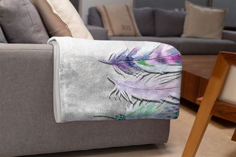 ETNİK TÜY  BASKILI WELSOFT TV BATTANİYESİ, 130X170