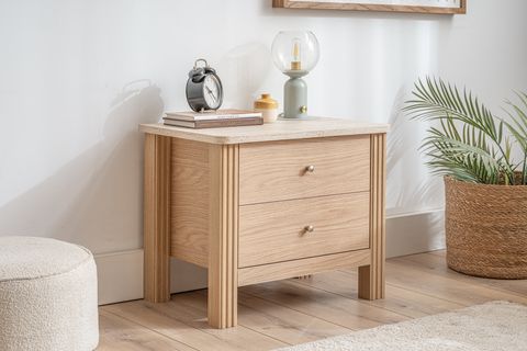 HAVEN KOMODİN, MEŞE TRAVERTEN, 2 ÇEKMECELİ