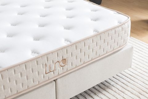 LUNA MİLKY DEPOLAMASIZ SABİT BAZA BAŞLIK YATAK SETİ, KREM, 120X200