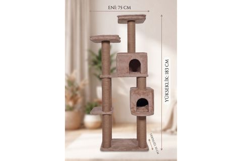 MRCAT KEDİ TIRMALAMA AĞACI, BEJ