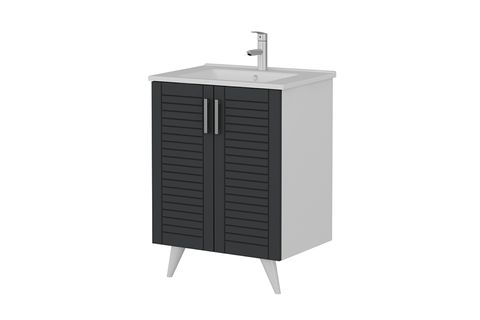 VERA BANYO DOLABI ALT 65CM AY2K ETJ BEYAZ ANTRASİT