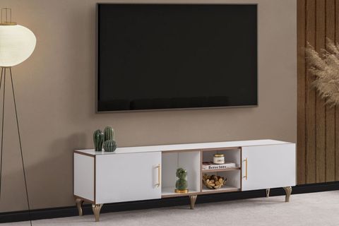 BLESK TV ÜNİTESİ, BEYAZ, 180 CM TV