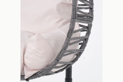 MAKROME TEK KİŞİLİK BAHÇE SALINCAĞI, ANTRASİT KREM