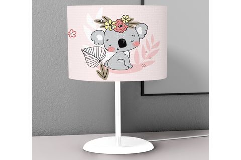 PEMBE TATLI KOALA DİJİTAL BASKILI ABAJUR