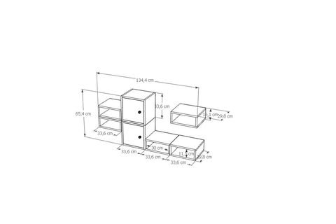 AYDIN KİTAPLIKLI RAF, MST-DVR-1016