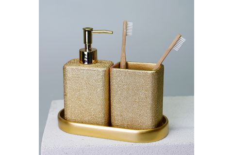 LİNEN BANYO SETİ, ALTIN
