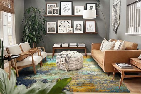 LATTE DİZAYN BEATRİZ ÖZEL TASARIM SALON HALISI, YIKANABİLİR, 80X200
