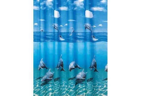DOLPHİN FAMİLY DUŞ PERDESİ, 180X200