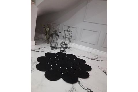 MİLDA JÜT KİLİM 54, YUVARLAK, EL ÖRGÜSÜ, 140X140