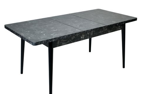 LOTUS GOLD KELEBEK AÇILIR  YEMEK MASASI TAKIMI, SİYAH, 130X80