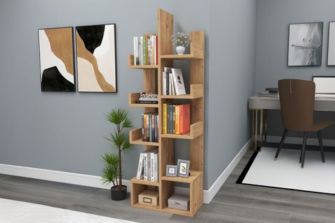 PAMFİLYA KİTAPLIK, ATLANTİK ÇAM, 10 BÖLMELİ