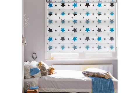 NAZA ZEBRA STOR PERDE BLUE STAR ÇOCUK ODA PERDESİ 200 CM 230X200