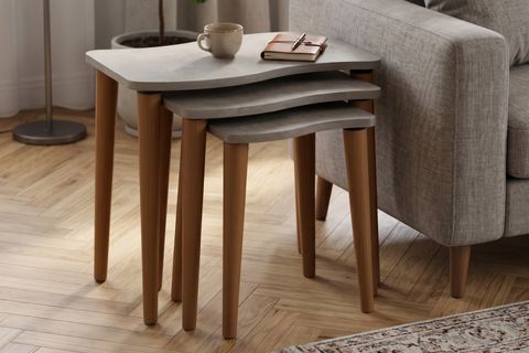 GOFRATO ZİGON SEHPA, BETON DESEN