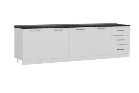 MİNAR 300 CM MUTFAK DOLABI BEYAZ 300-B3-ALT MODÜL