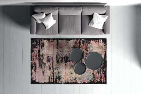 HALI VAGONU DİJİTAL BASKI HALI S-148, YIKANABİLİR, 180X280