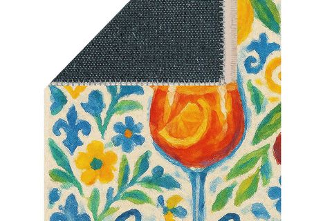 İTALYAN ESİNTİSİ LİMONCELLO BASKILI DOKUMA TABAN HALI, 306 YNG, 100X150 CM