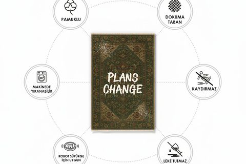 PLANS CHANGE VİNTAGE DOKUMA TABAN HALI, 406 YNG, 80X300 CM