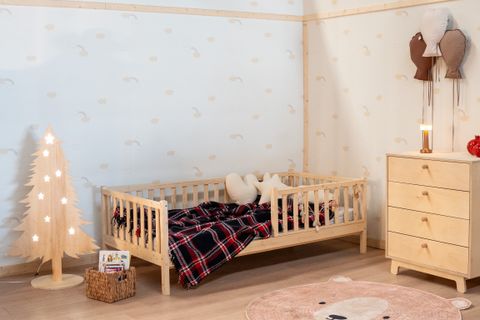 NATURKİDZ MONTESSORİ KARYOLA, MASİF, 90X190