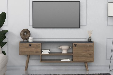 LAGOMOOD NİDA TV SEHPASI, ANTRASİT CEVİZ