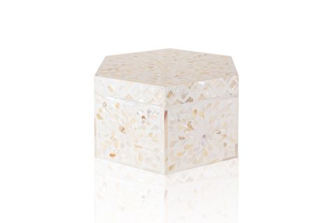THE MİA SEDEF ALTIGEN KUTU 28X24X14 CM TLC0075