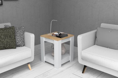 RİO SEHPA, MEŞE BEYAZ, 50 CM