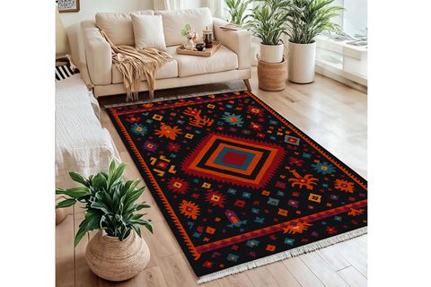 GECE ATEŞİ VİNTAGE DOKUMA TABAN HALI, 407 YNG, 60X120 CM