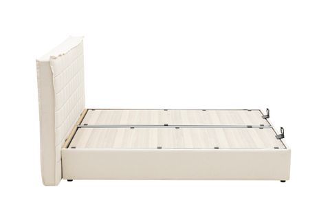 LUNA GRİD BAZA VE BAŞLIK SETİ, AÇIK KREM, 160X200