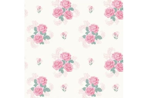 FOREVER 14 5 51 PEMBE GÜL DESENLİ DUVAR KAĞIDI  5 M²