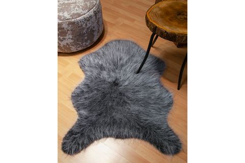 KOYUN POST HALI, KAYDIRMAZ TABAN, BEYAZ GRİ, 60X90