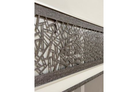 ÇİFT RENK LAZER KESİM STOR PERDE, KIRIK BEYAZ, DSG-VDM04, 210X260