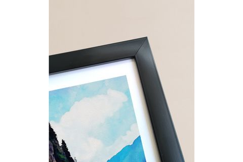 SİYAH ÇERÇEVELİ SULUBOYA TRABZON TABLOSU 33X43 CM