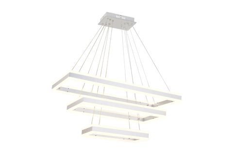 ASEDİA 3 KATLI DİKDÖRTGEN AVİZE, KROM