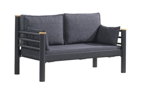 KAPPİS METAL SOFA SEDİR İKİLİ KOLTUK, ANTRASİT, 70X140