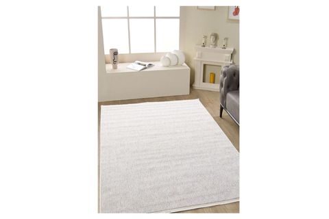 NATUREL BUKLELİ YUMUŞAK DOKULU İSKANDİNAV DOKUMA HALI, BEJ, 120X200, 838A