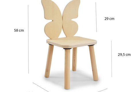 NATURKİDZ KELEBEK ÇOCUK SANDALYE