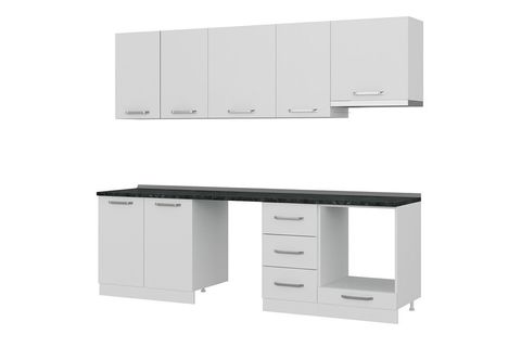 MİNAR 255 CM MUTFAK DOLABI BEYAZ 255 B13