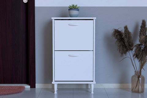 UMAY AYAKLI 52 CM 2 DÜŞER KAPAKLI AYAKKABILIK, BEYAZ