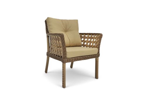 MOVA RATTAN İKİLİ BAHÇE MOBİLYASI, AÇIK KAHVE
