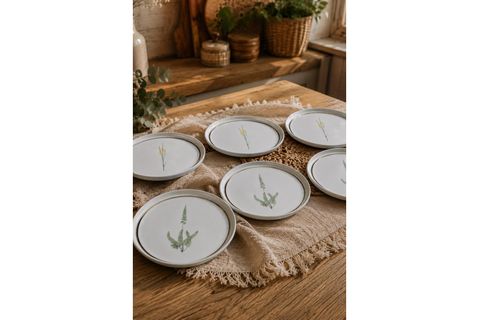 PORLAND BOTANİCAL 21CM 2'Lİ PASTA TAKIMI